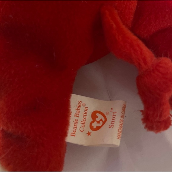 Snort The Bull 05-15-95 Rare Retired Ty Beanie Baby  not mass produced - Picture 5 of 6